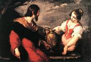 STROZZI, Bernardo Christ and the Samaritan Woman xdg oil painting on canvas